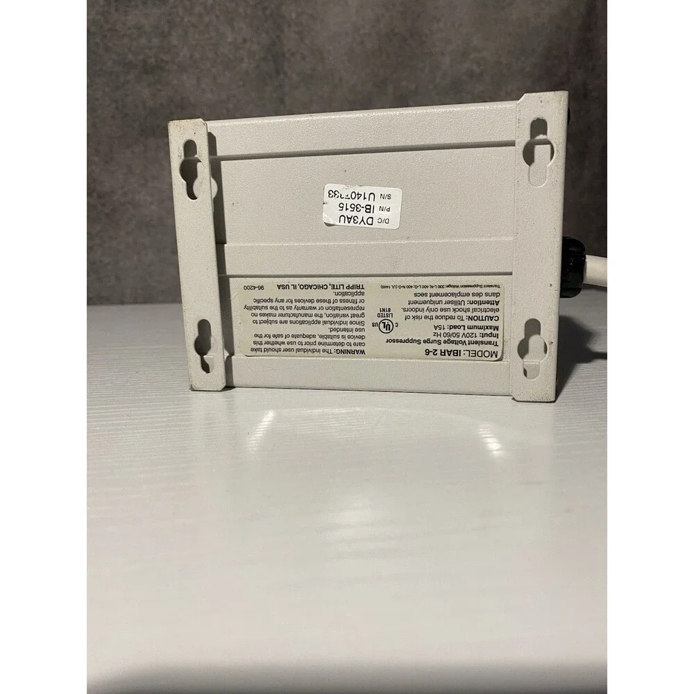 Tripp Lite ISOBAR 2-6 Surge Protector 2 Outlet 1800J 10ft 120V 15A